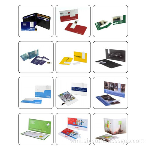 free logo printting paper memory usb card